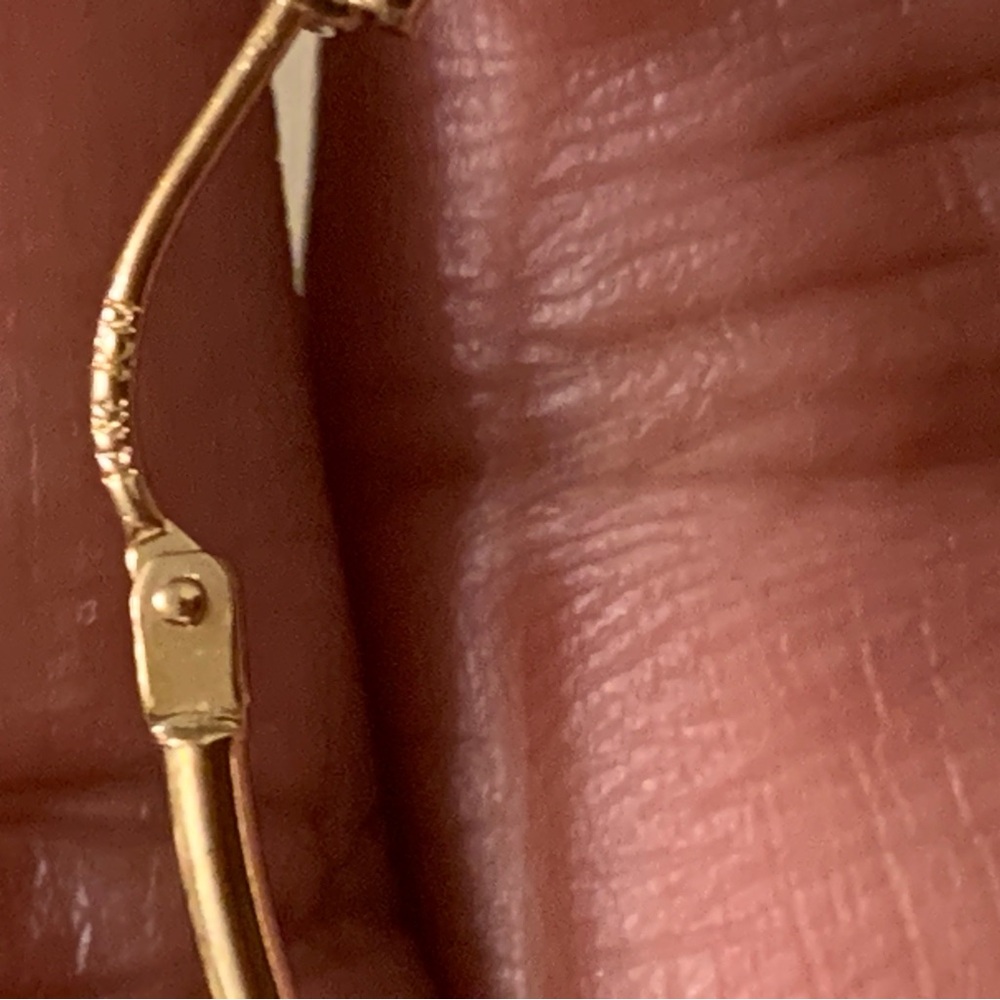 14k Gold Big Hoops - Picture 6 of 7